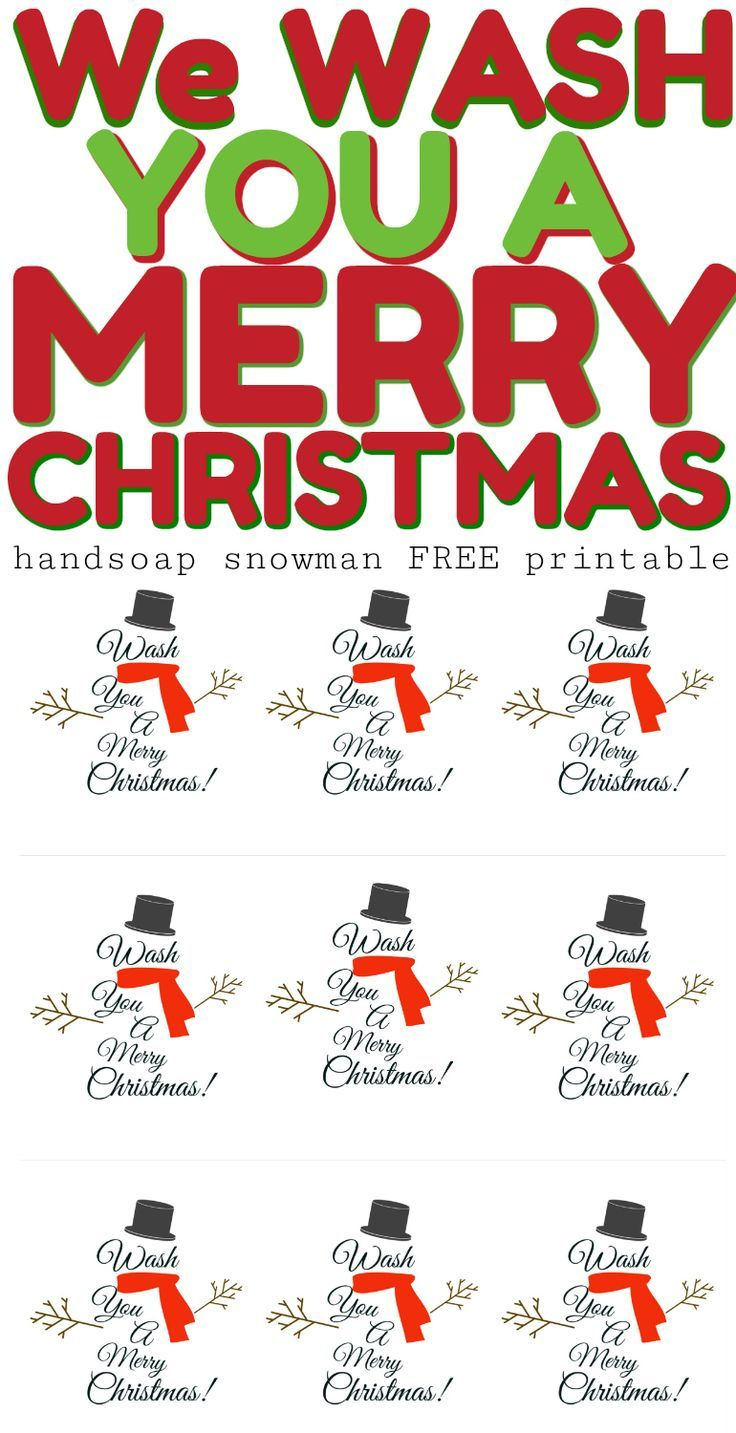 We Wash You A Merry Christmas Printable - A Sparkle Of Genius in We Wash You A Merry Christmas Free Printable