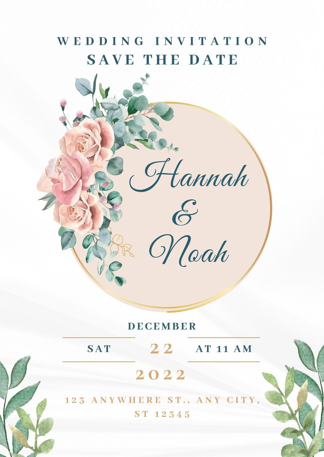 Wedding Invitation Templates To Customize For Free | Canva pertaining to Free Printable Wedding Invitation Kits