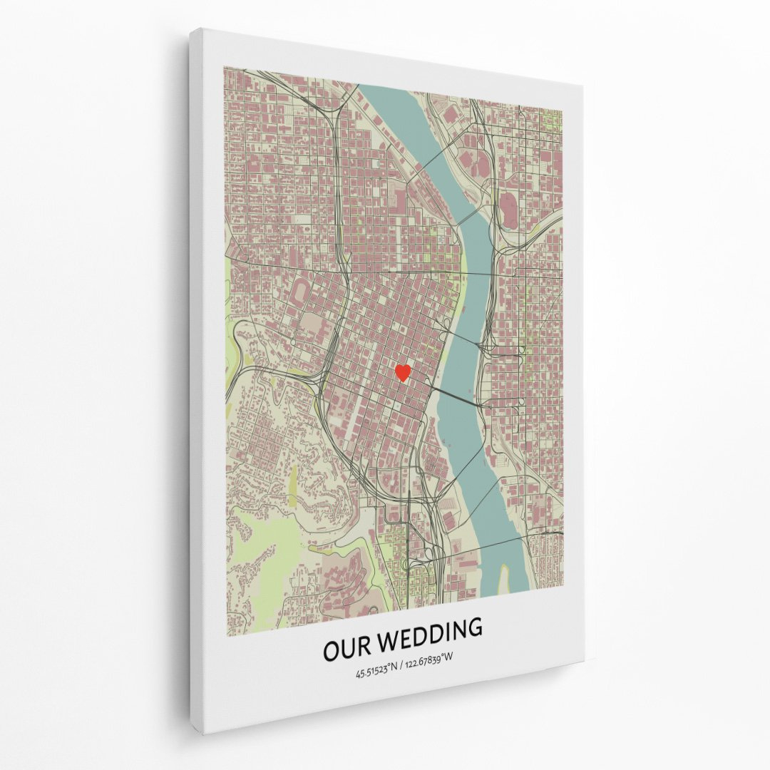 Wedding Map Canvas - Positive Prints with regard to Free Printable Wedding Maps