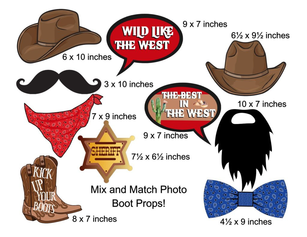 Western Birthday Party Free Printable Collection intended for Free Printable Western Photo Props