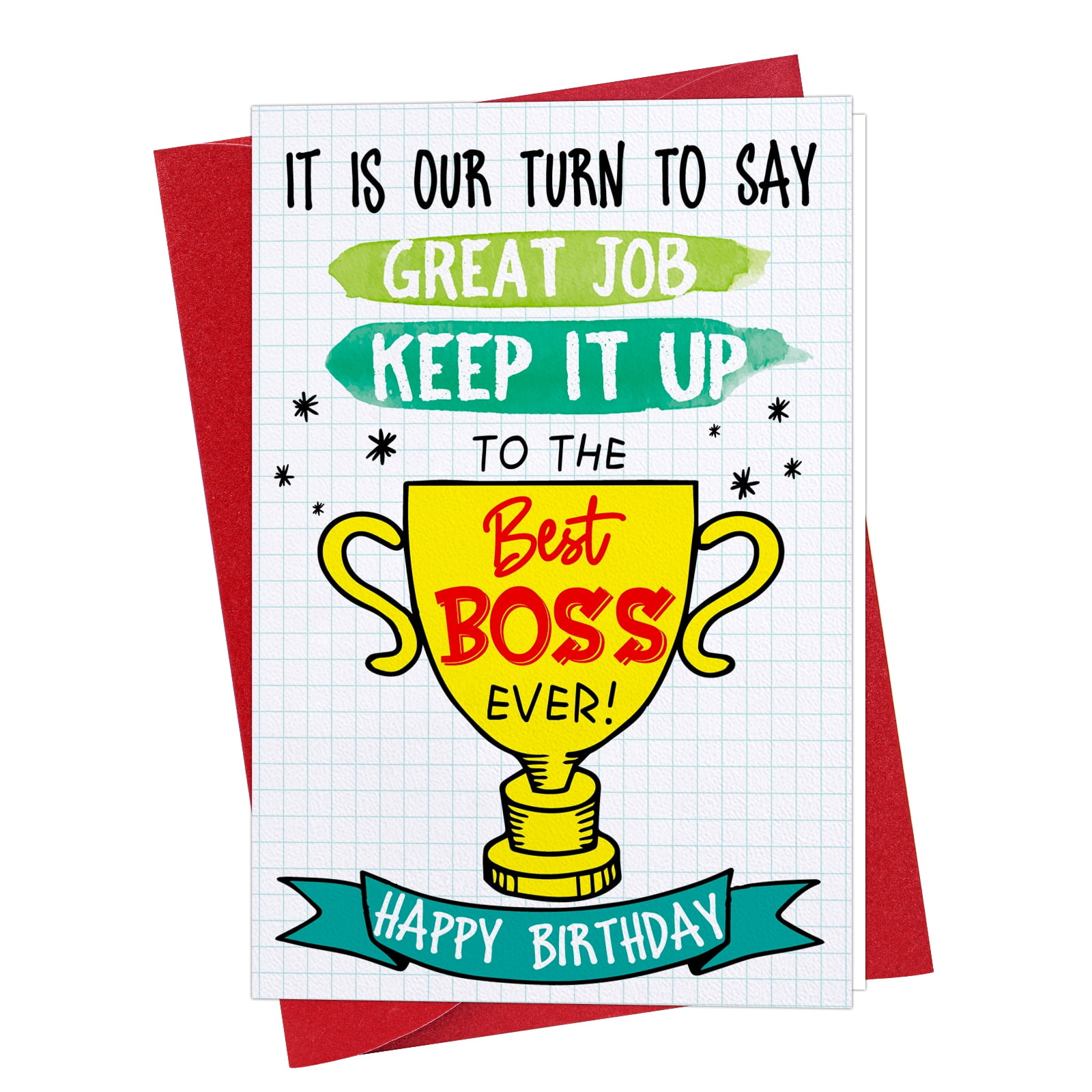 Whatsign Happy Birthday Card For Boss Funny Boss Day Card For Boss pertaining to Free Printable Funny Boss Day Cards