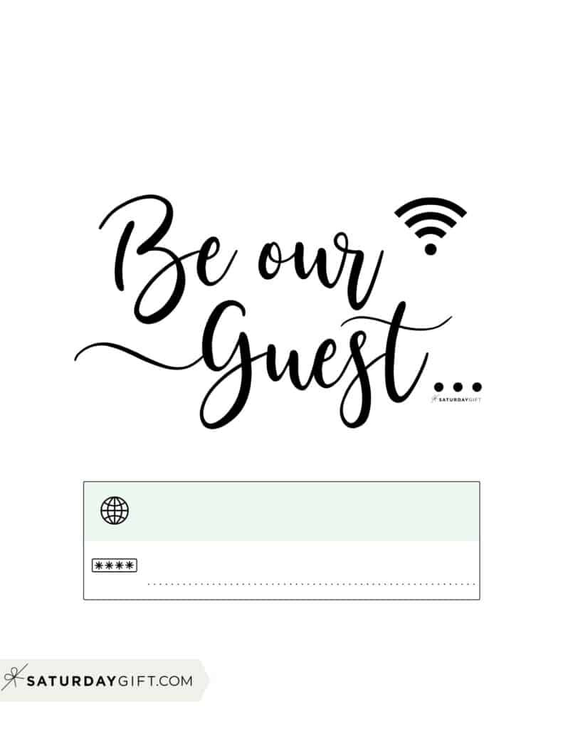 Wifi Password Sign - 11 Cute & Free Printable Templates in Free Printable Wifi Sign