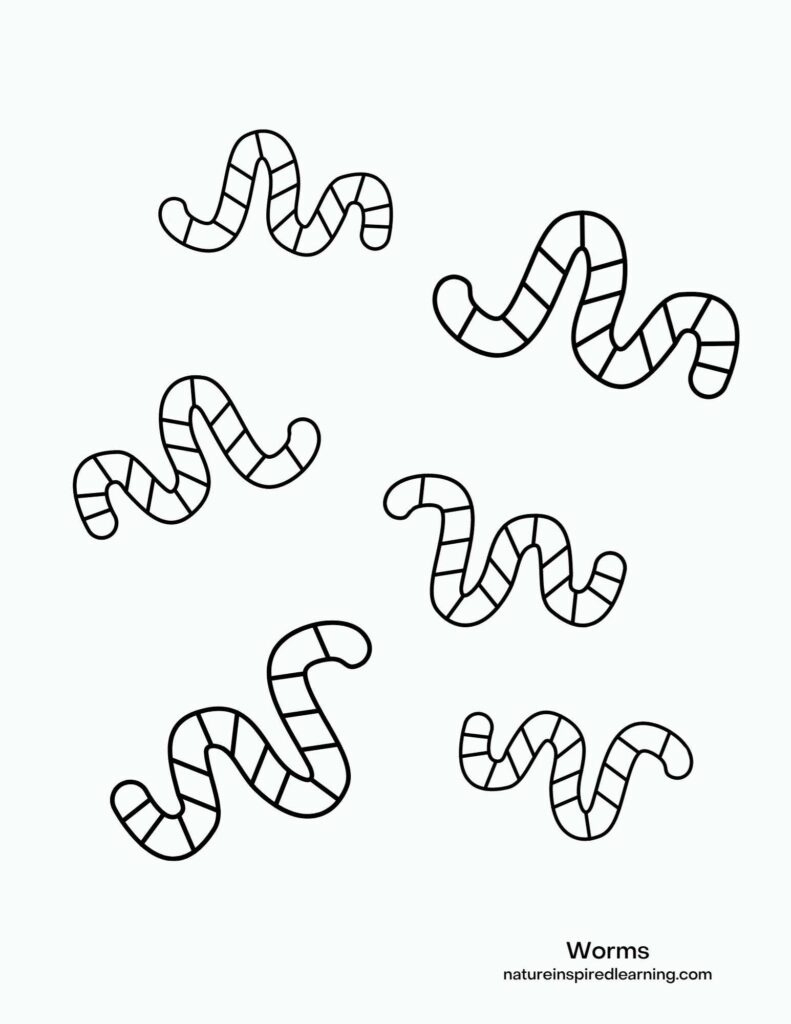 Wiggly Worm Coloring Pages - Nature Inspired Learning throughout Free Printable Worm Worksheets