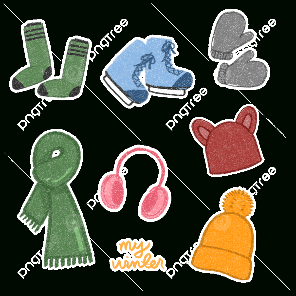 Winterization Clipart Vector, Winter Stickers, Cold Season in Free Printable Winterization Stickers