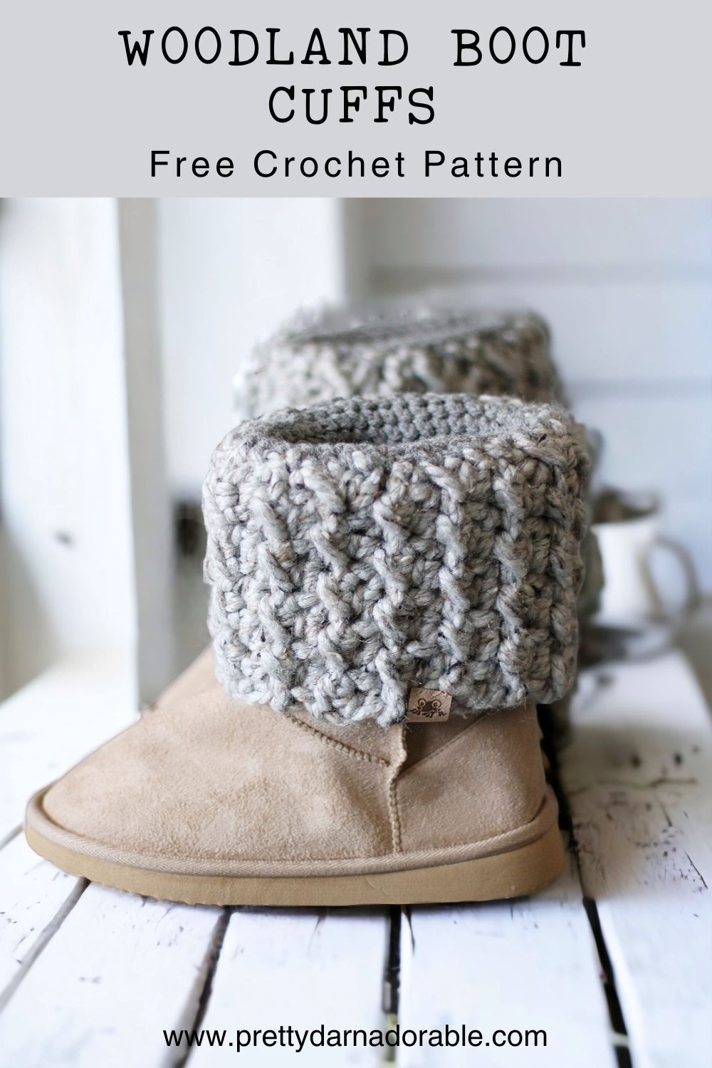 Woodland Free Crochet Boot Cuff Pattern - Pretty Darn Adorable regarding Free Printable Crochet Patterns For Boot Cuffs