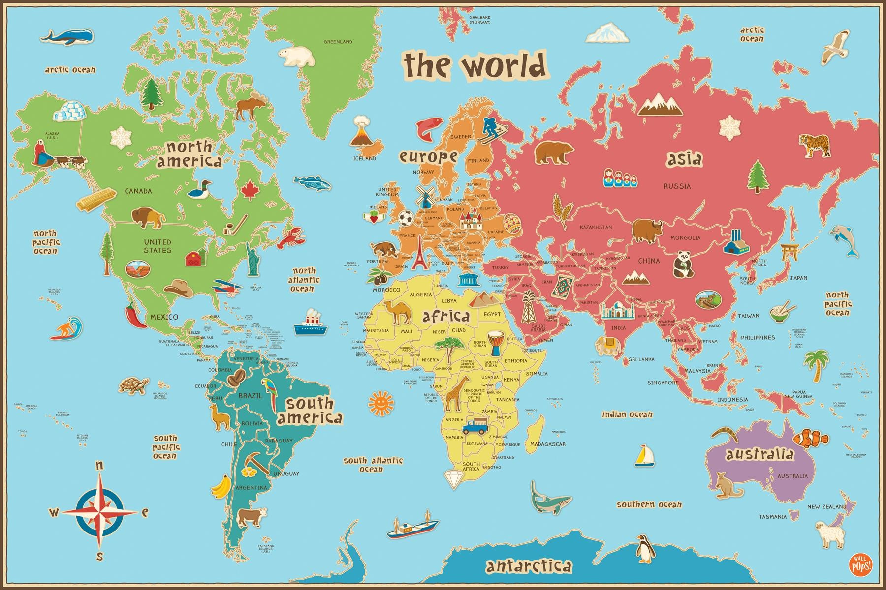 World Map Kids Printable in Free Printable Maps For Kids