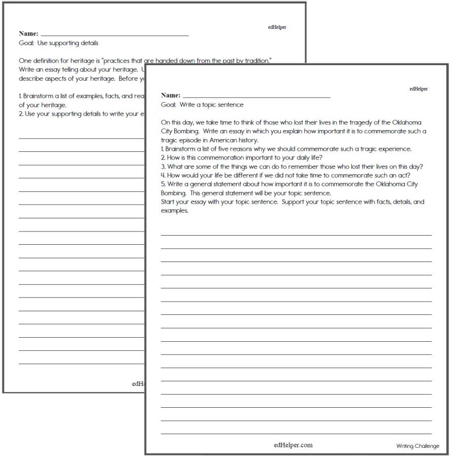Writing Worksheets For Creative Kids | Free Pdf Printables inside 6Th Grade Writing Worksheets Printable Free