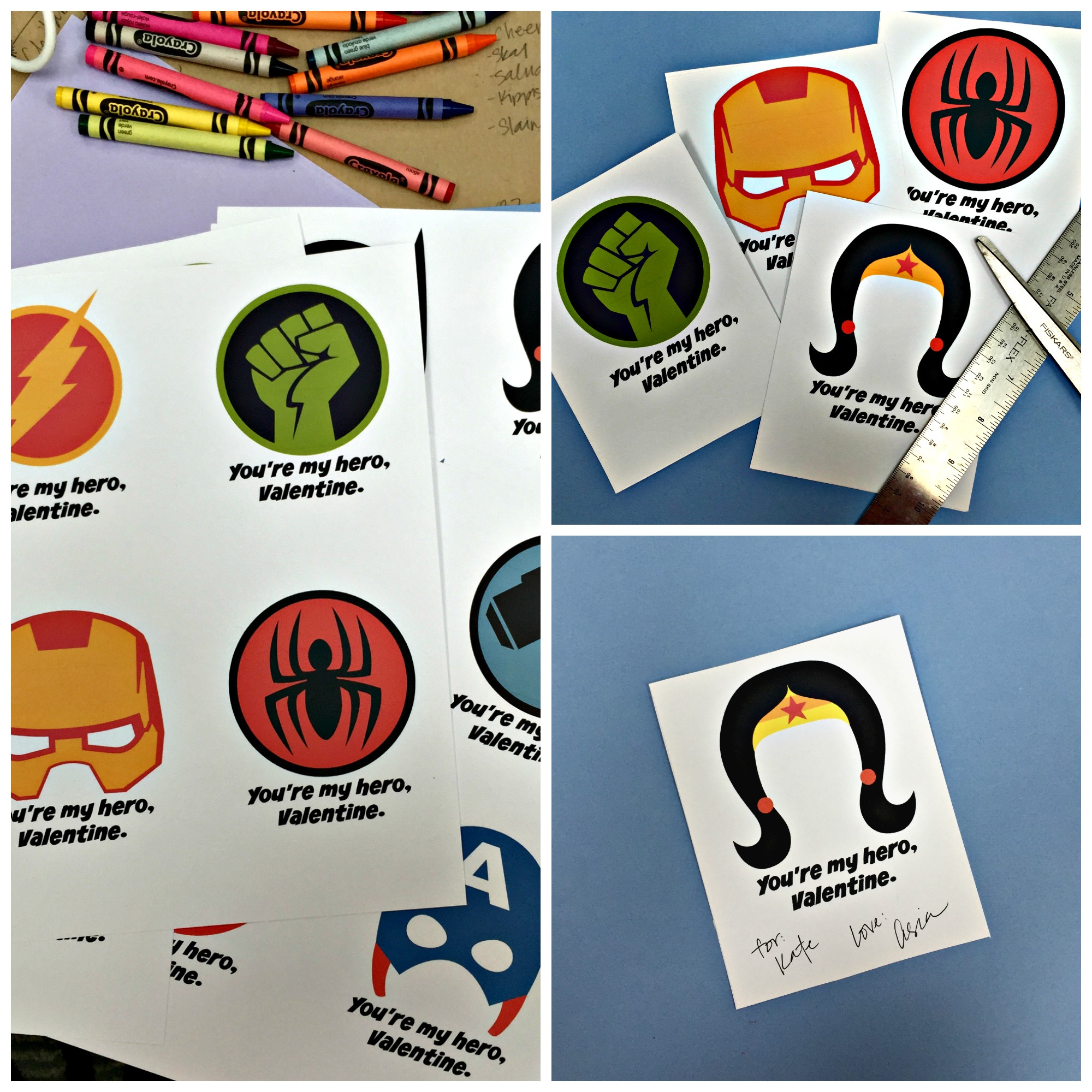 You'Re My Hero, Valentine {Free Printables!} | The Sparrow'S Nest intended for Free Printable Superman Valentine Cards