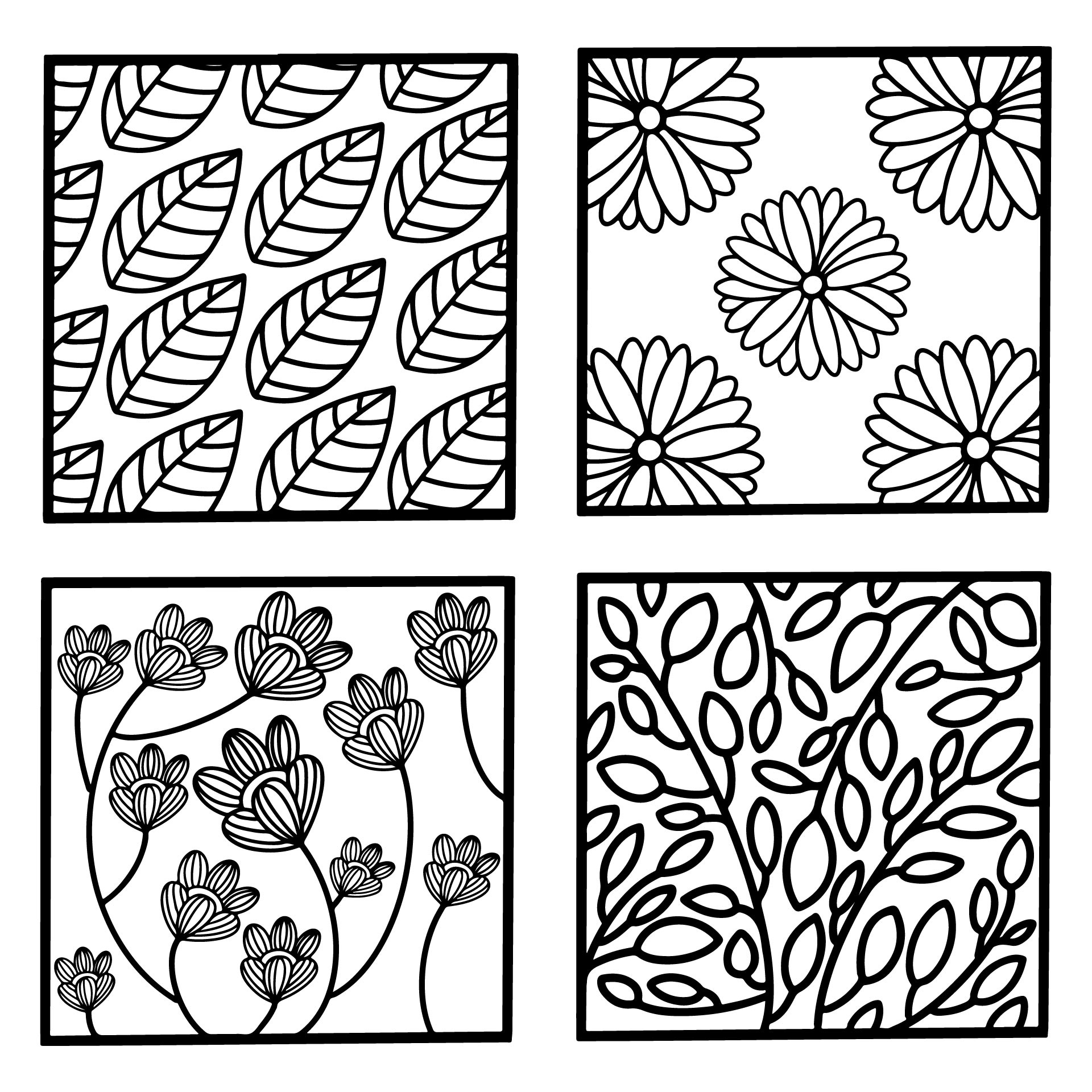 Zentangle Patterns - 10 Free Pdf Printables | Printablee in Free Printable Zentangle Templates